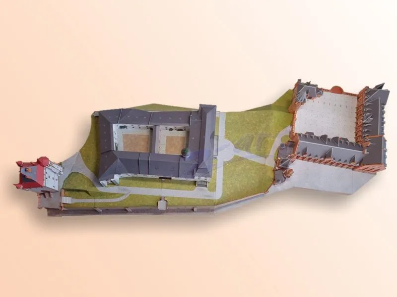 Papierový model - Zámok Hradec nad Moravicí